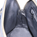 CELINE Macadam Canvas Hand Bag PVC Leather Black Gold Auth 194111V-19