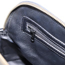 CELINE Macadam Canvas Hand Bag PVC Leather Black Gold Auth 194111V-20