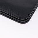 Christian Dior Chain Shoulder Bag Leather Black Gold Auth 194112A-16