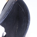 Christian Dior Chain Shoulder Bag Leather Black Gold Auth 194112A-19