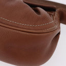 CELINE Hand Bag Leather Brown Auth 194115V-11