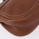 CELINE Hand Bag Leather Brown Auth 194115V-12