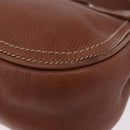 CELINE Hand Bag Leather Brown Auth 194115V-13