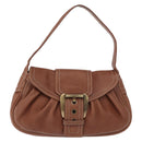 CELINE Hand Bag Leather Brown Auth 194115V-2