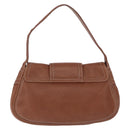 CELINE Hand Bag Leather Brown Auth 194115V-3