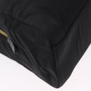 PRADA Chain Shoulder Bag Nylon Black Gold Tone Auth 194116-15