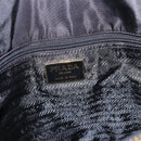 PRADA Chain Shoulder Bag Nylon Black Gold Tone Auth 194116-10