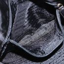 PRADA Chain Shoulder Bag Nylon Black Gold Tone Auth 194116-26