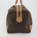 CELINE Macadam Boston Bag PVC Leather Brown Gold Tone Auth 194119A-3