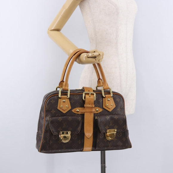 LOUIS VUITTON Monogram Manhattan GM Hand Bag M40025 LV Auth 194123