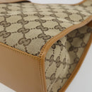 GUCCI GG Canvas Jackie Shoulder Bag Beige Gold 002 1067 1705 Auth 194125V-12