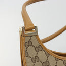 GUCCI GG Canvas Jackie Shoulder Bag Beige Gold 002 1067 1705 Auth 194125V-14