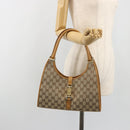 GUCCI GG Canvas Jackie Shoulder Bag Beige Gold 002 1067 1705 Auth 194125V-23