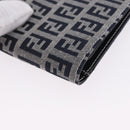 FENDI Zucchino Canvas Bifold Wallet Navy Auth 194127M-7