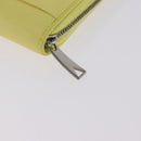 BOTTEGA VENETA MAXI INTRECCIATO Long Wallet Leather Yellow Silver Auth 194128M-7