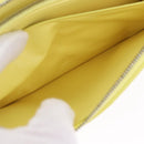 BOTTEGA VENETA MAXI INTRECCIATO Long Wallet Leather Yellow Silver Auth 194128M-21