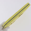 BOTTEGA VENETA MAXI INTRECCIATO Long Wallet Leather Yellow Silver Auth 194128M-5