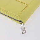 BOTTEGA VENETA MAXI INTRECCIATO Long Wallet Leather Yellow Silver Auth 194128M-14