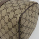 GUCCI GG Supreme Hand Bag PVC Leather Beige Gold Tone 002 123 6842 Auth 194131-12