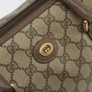 GUCCI GG Supreme Hand Bag PVC Leather Beige Gold Tone 002 123 6842 Auth 194131-14