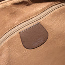 GUCCI GG Supreme Hand Bag PVC Leather Beige Gold Tone 002 123 6842 Auth 194131-16