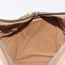 GUCCI GG Supreme Hand Bag PVC Leather Beige Gold Tone 002 123 6842 Auth 194131-18