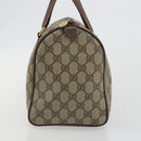 GUCCI GG Supreme Hand Bag PVC Leather Beige Gold Tone 002 123 6842 Auth 194131-4