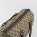 GUCCI GG Supreme Hand Bag PVC Leather Beige Gold Tone 002 123 6842 Auth 194131-6