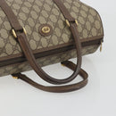 GUCCI GG Supreme Hand Bag PVC Leather Beige Gold Tone 002 123 6842 Auth 194131-7