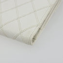 CHANEL Bicolore Bifold Wallet Caviar Skin White Gold Tone CC Auth 194133A-10