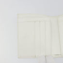 CHANEL Bicolore Bifold Wallet Caviar Skin White Gold Tone CC Auth 194133A-19