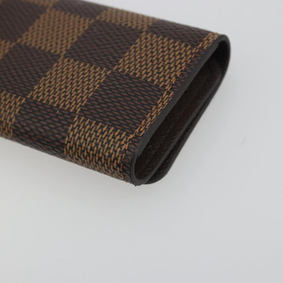 LOUIS VUITTON Damier Ebene Multicles 4 Key Case N62631 LV Auth 194134M