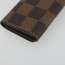 LOUIS VUITTON Damier Ebene Multicles 4 Key Case N62631 LV Auth 194134M-16