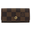 LOUIS VUITTON Damier Ebene Multicles 4 Key Case N62631 LV Auth 194134M-13