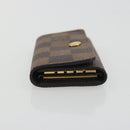 LOUIS VUITTON Damier Ebene Multicles 4 Key Case N62631 LV Auth 194134M-4