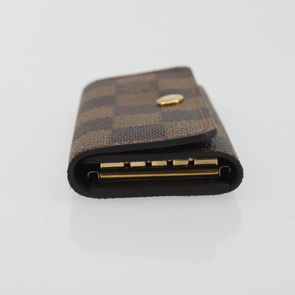LOUIS VUITTON Damier Ebene Multicles 4 Key Case N62631 LV Auth 194134M