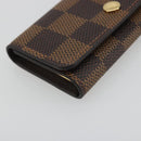 LOUIS VUITTON Damier Ebene Multicles 4 Key Case N62631 LV Auth 194134M-14