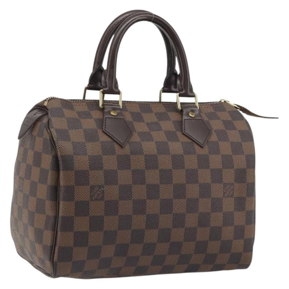 LOUIS VUITTON Damier Ebene Speedy 25 Hand Bag N41532 LV Auth 194137SAV