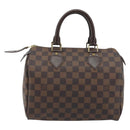 LOUIS VUITTON Damier Ebene Speedy 25 Hand Bag N41532 LV Auth 194137SAV-3