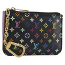 LOUIS VUITTON Multicolor Pochette Cles NM Coin Purse Black M60279 Auth 194139M-1