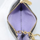 LOUIS VUITTON Multicolor Pochette Cles NM Coin Purse Black M60279 Auth 194139M-10