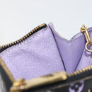 LOUIS VUITTON Multicolor Pochette Cles NM Coin Purse Black M60279 Auth 194139M-11