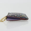 LOUIS VUITTON Multicolor Pochette Cles NM Coin Purse Black M60279 Auth 194139M-4
