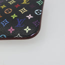LOUIS VUITTON Multicolor Pochette Cles NM Coin Purse Black M60279 Auth 194139M-7