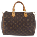 LOUIS VUITTON Monogram Speedy 30 Hand Bag M41526 LV Auth 194141A-13