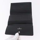 CHANEL COCO Mark Bifold Wallet Caviar Skin Black Silver CC Auth 194143A-13