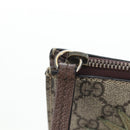 GUCCI GG Supreme Web Sherry Line Courier Bag PVC Beige Gold 474083 Auth 194145V-22