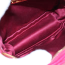Miu Miu Matelasse Shoulder Bag Leather Pink Gold Tone Auth 194148V-19