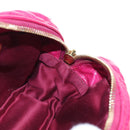 Miu Miu Matelasse Shoulder Bag Leather Pink Gold Tone Auth 194148V-20