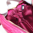 Miu Miu Matelasse Shoulder Bag Leather Pink Gold Tone Auth 194148V-21